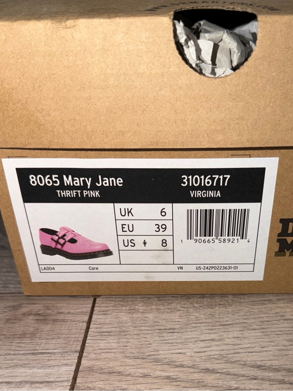 Dr. Martens Mary Jane in Thrift Pink